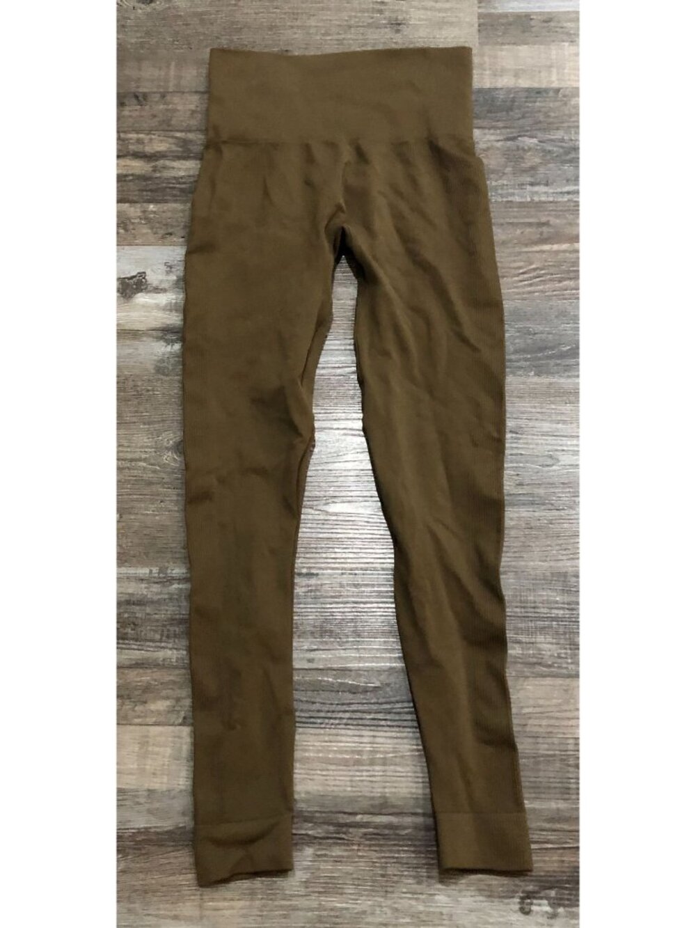 Set Active x Revolve Womens XS Dark Green Active Athletic Crop Leggings 22"